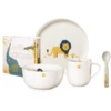ASA Selection Kinderservies 5-delig Leeuw Wit Glanzend
