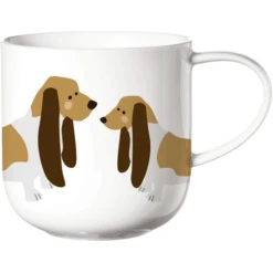 ASA Selection Mok Basset Hound Wit Glanzend