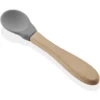 BabyJem Siliconenlepel Met Houten Handvat, Grijs