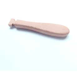 BabyJem Siliconenlepel Met Houten Handvat, Grijs -Kleintje Luxe babyjem siliconenlepel met houten handvat grijs a375310 3