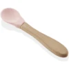BabyJem Siliconenlepel Met Houten Handvat, Naturel