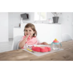 Badabulle Antislip Bord Roze -Kleintje Luxe badabulle antislip bord roze a318467 3