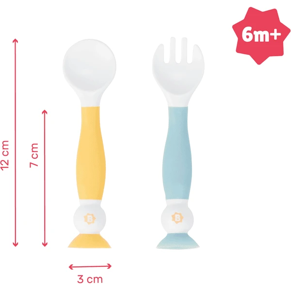 Badabulle Eetbestek 2 Stuks 4 Badabulle Eetbestek 2 Stuks - Afbeelding 4