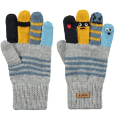 BARTS Poppenspeler Handschoenen Heather Grijs -Kleintje Luxe barts poppenspeler handschoenen heather grijs a350576 2