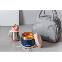 BEABA Maaltijdtassenset On-the-go - Antiek Roze -Kleintje Luxe beaba maaltijdtassenset on the go antiek roze a364032 3