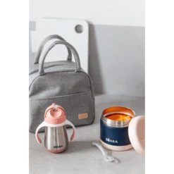 BEABA Maaltijdtassenset On-the-go - Antiek Roze -Kleintje Luxe beaba maaltijdtassenset on the go antiek roze a364032 4