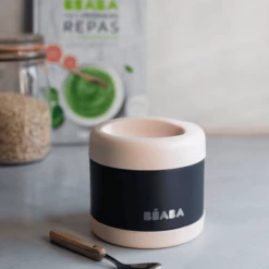 BEABA Roestvrijstalen Portiebeker 500 Ml In Baltisch Lichtroze/nachtblauw -Kleintje Luxe beaba roestvrijstalen portiebeker 500 ml in baltisch lichtroze nachtblauw a305834 4