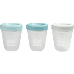 BEABA Serveerverpakking Set Van 3 Siliconen 200ml (Jungle)