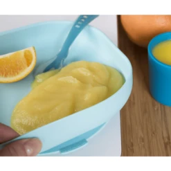 BEABA Siliconen Bordje Met Zuignap Lichtblauw -Kleintje Luxe beaba siliconen bordje met zuignap lichtblauw a274617 2