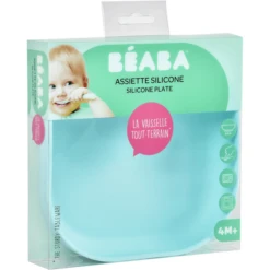 BEABA Siliconen Bordje Met Zuignap Lichtblauw -Kleintje Luxe beaba siliconen bordje met zuignap lichtblauw a274617 3