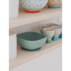 BEABA ® Siliconen Kom Met Zuignap. Saliegroen -Kleintje Luxe beaba siliconen kom met zuignap saliegroen a392956 4