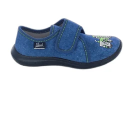 Beck Pantoffels Trekker Blauw -Kleintje Luxe beck pantoffels trekker blauw a314950 3