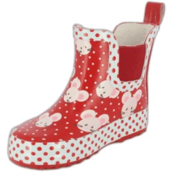 Beck Rubber Laarzen Kleine Muis Rood