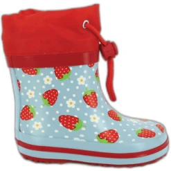 Beck Rubberlaarzen Aardbei Lichtblauw -Kleintje Luxe beck rubberlaarzen aardbei lichtblauw a314945 3