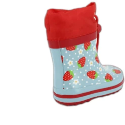 Beck Rubberlaarzen Aardbei Lichtblauw -Kleintje Luxe beck rubberlaarzen aardbei lichtblauw a314945 4