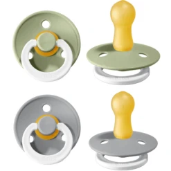 BIBS Dummies Colour Sage / Cloud Night 6-18 Maanden, 4 St. -Kleintje Luxe bibs dummies colour sage cloud night 6 18 maanden 4 st a321135 3