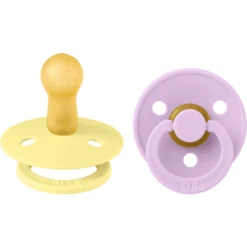 BIBS Dummies Colour Zonneschijn & Violet Hemeltje 6-18 Maanden, 2 St.