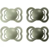 BIBS Dummies Supreme Sage / Hunter Green Silicone 0-6 Maanden, 4 St.