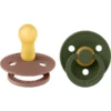 BIBS® Dummy Colour Woodchuck/Hunter Green 6-18 Maanden, 2 Stuks.