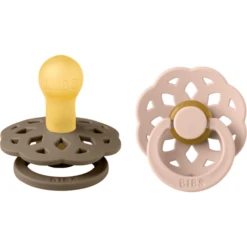 BIBS Fopspeen Boheme 0-6 Maanden Dark Oak / Blush