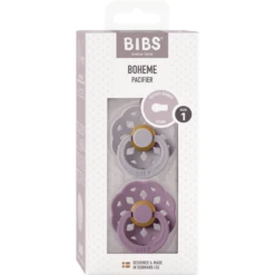BIBS® Fopspeen Boheme 0-6 Maanden Fossil Grey & Mauve, 2st. -Kleintje Luxe bibs fopspeen boheme 0 6 maanden fossil grey amp mauve 2st a379264 2
