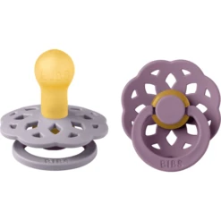 BIBS® Fopspeen Boheme 0-6 Maanden Fossil Grey & Mauve, 2st. -Kleintje Luxe bibs fopspeen boheme 0 6 maanden fossil grey amp mauve 2st a379264 3