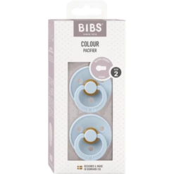 BIBS® Fopspeen Colour Baby Blauw/Baby Blauw 6-18 Maanden, 2 Stuks. -Kleintje Luxe bibs fopspeen colour baby blauw baby blauw 6 18 maanden 2 stuks a395060 2