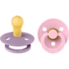 BIBS® Fopspeen Colour Baby Roze/Lavendel 0-6 Maanden, 2 Stuks.