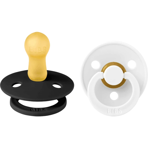 BIBS Fopspeen Colour Black / White 6-18 Maanden, 2 St. 2 BIBS Fopspeen Colour Black / White 6-18 Maanden, 2 St. - Afbeelding 2