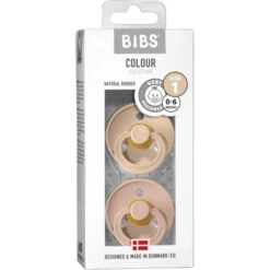 BIBS Fopspeen Colour Blush / Vanille 0-6 Maanden, 2 Stuks. -Kleintje Luxe bibs fopspeen colour blush vanille 0 6 maanden 2 stuks a320756 2