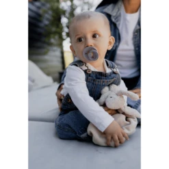 BIBS® Fopspeen Colour Fossil Grey & Mauve 0-6 Maanden, 2 Stuks. -Kleintje Luxe bibs fopspeen colour fossil grey amp mauve 0 6 maanden 2 stuks a379214 4