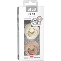 BIBS Fopspeen Colour Ivoor / Blush 6-18 Maanden, 2 St. -Kleintje Luxe bibs fopspeen colour ivoor blush 6 18 maanden 2 st a320787 2
