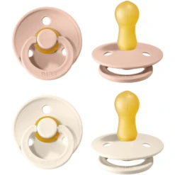 BIBS Fopspeen Colour Ivoor / Blush 6-18 Maanden, 4 St. -Kleintje Luxe bibs fopspeen colour ivoor blush 6 18 maanden 4 st a321131 2