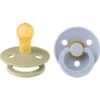 BIBS® Fopspeen Colour Khaki & Dusty Blauw 0-6 Maanden, 2 Stuks.