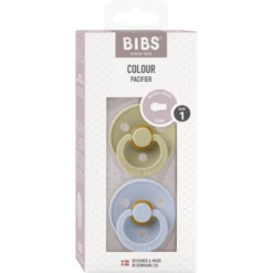 BIBS® Fopspeen Colour Khaki & Dusty Blauw 0-6 Maanden, 2 Stuks. -Kleintje Luxe bibs fopspeen colour khaki amp dusty blauw 0 6 maanden 2 stuks a379250 2