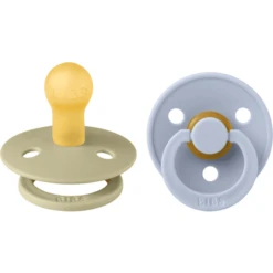 BIBS® Fopspeen Colour Khaki & Dusty Blauw 0-6 Maanden, 2 Stuks. -Kleintje Luxe bibs fopspeen colour khaki amp dusty blauw 0 6 maanden 2 stuks a379250 3