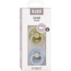 BIBS® Fopspeen Colour Khaki & Dusty Blauw 6-18 Maanden, 2 Stuks. -Kleintje Luxe bibs fopspeen colour khaki amp dusty blauw 6 18 maanden 2 stuks a379252 2