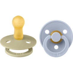 BIBS® Fopspeen Colour Khaki & Dusty Blauw 6-18 Maanden, 2 Stuks. -Kleintje Luxe bibs fopspeen colour khaki amp dusty blauw 6 18 maanden 2 stuks a379252 3