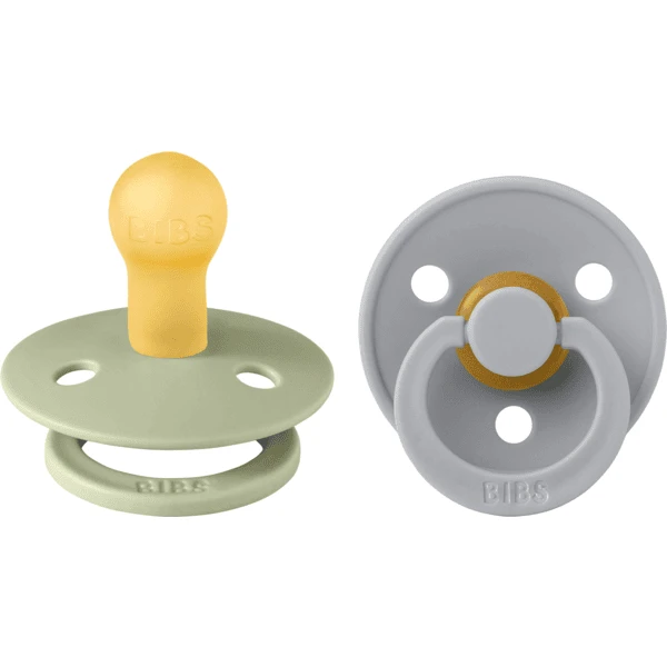 BIBS® Fopspeen Colour Sage/Cloud 0-6 Maanden, 2 Stuks. 1 BIBS® Fopspeen Colour Sage/Cloud 0-6 Maanden, 2 Stuks.