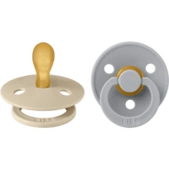 BIBS® Fopspeen Colour Symmetrische Speen Cloud & Vanilla 0-6 Maanden, 2st.