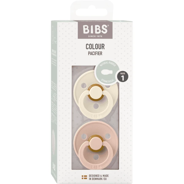 BIBS® Fopspeen Colour Symmetrische Speen Ivoor & Blush 0-6 Maanden, 2st. 4 BIBS® Fopspeen Colour Symmetrische Speen Ivoor & Blush 0-6 Maanden, 2st. - Afbeelding 4
