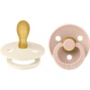 BIBS® Fopspeen Colour Symmetrische Speen Ivoor & Blush 6-18 Maanden, 2st.