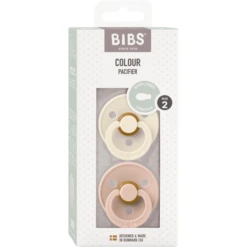 BIBS® Fopspeen Colour Symmetrische Speen Ivoor & Blush 6-18 Maanden, 2st. -Kleintje Luxe bibs fopspeen colour symmetrische speen ivoor amp blush 6 18 maanden 2st a390057 3