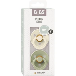 BIBS® Fopspeen Colour Symmetrische Speen Sage & Ivory 0-6 Maanden, 2st. -Kleintje Luxe bibs fopspeen colour symmetrische speen sage amp ivory 0 6 maanden 2st a390036 3
