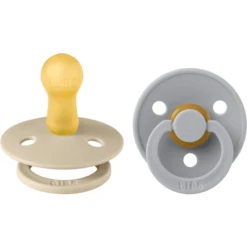 BIBSĀ® Fopspeen Colour Wolk & Vanille 6-18 Maanden, 2 Stuks.