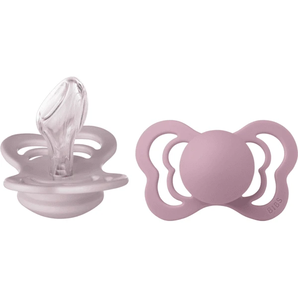 BIBS® Fopspeen Couture Dusky Lila & Heather 6-18 Maanden, 2 Stuks. 2 BIBS® Fopspeen Couture Dusky Lila & Heather 6-18 Maanden, 2 Stuks. - Afbeelding 2