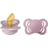 BIBS® Fopspeen Couture Dusky Lila & Heather Latex 0-6 Maanden, 2 Stuks.