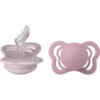 BIBS® Fopspeen Couture Dusky Lila & Heather Siliconen 0-6 Maanden, 2 Stuks.