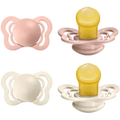 BIBS Fopspeen Couture Ivoor / Blush Latex 6-36 Mnd, 4 St. -Kleintje Luxe bibs fopspeen couture ivoor blush latex 6 36 mnd 4 st a321173 3