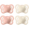 BIBS Fopspeen Couture Ivoor / Blush Siliconen 0-6 Maanden, 4 St.